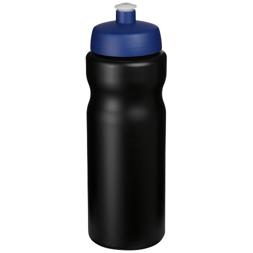 Bidon de sport publicitaire 650 ml Baseline® Bleu / Noir